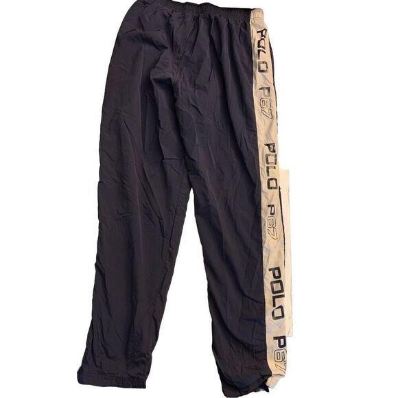 Polo Ralph Lauren P67 athletic swish pants navy men's size medium - Picture 1 of 4